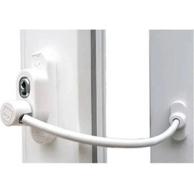 Resim Mcreative Penkid Çelik Halatlı Kablolu Pvc Pencere Emniyet Çocuk Güvenlik Kilidi 3 Adet (Beyaz) 
