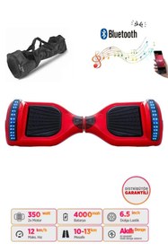 Resim CityMate Elektrikli Kaykay Hoverboard 6.5 Inch Ledli Model - Kırmızı 