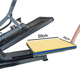 Resim Yarı Otomatik Hidrolik Düz Isı Transfer Baskı Makinesi - 40x50cm 