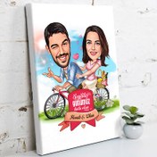 Resim Pikniğe Giden Romantik Çiftler Kanvas Tablo 