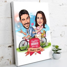 Resim Pikniğe Giden Romantik Çiftler Kanvas Tablo 