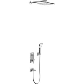 Resim Teska Agora Ankastre iki Yönlü Banyo Bataryası Seti-Krom 