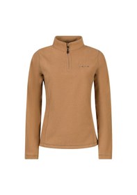 Resim 2as Camila Kadın Yarım Fermuarlı İnce Polar Sweatshirt Camel Camel 