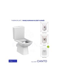 Resim KARE Yavaş Kapanan Klozet Kapağı CANTO 
