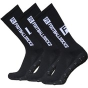 Resim Lixada-3 Paket Spor Çorapları Varis Çorabı Atletik Çoraplar Siyah39-46 Siyah 39 - 46 Siyah 