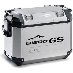 Resim Anılfashion BMW R1200 GS Motosiklet Çanta Siyah-Kırmızı Sticker Etiket Modeli 