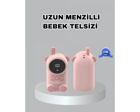 Resim Narnuga Şarjlı Bebek Telsizi Uzun Mesafe 22 Kanal LCD Ekran Vox Modu 400 Mah 