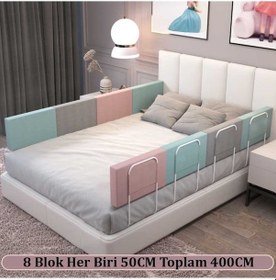 Resim 400 Cm Serenty Plus Yatak Bariyeri Bebek ve Çocuk Korkuluğu Gri 