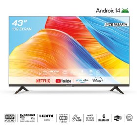 Resim Mediastar 43" Android Full HD Led TV 