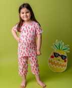 Resim Zeyland Kız Bebek Beyaz Pembe Ananas Pijama Takımı (1-6YAŞ) 