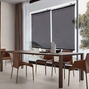 Resim 1 Adet Delme Gerektirmeyen Emniyetli Perde - %90 Işık Engelleyici & UV Koruma, Isı Yalıtımlı Katlanır Pencere Sürgüsü Banyo, Araba, Ofis İçin - Dayanıklı Plastik/Metal, Kolay Kurulum ve Temizlik, Çok Amaçlı Dekoratif Aksesuar, Modern Metal Montajlı Perde 