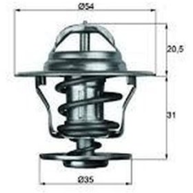 Resim MAHLE TX1371D TERMOSTAT 71C GOLF II III JETTA II PASSAT 87-88 A6 