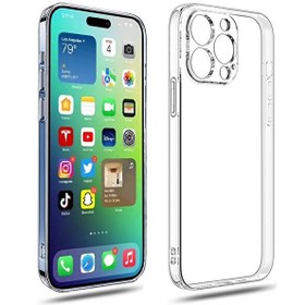 Resim iPhone 14 Pro Kamera Korumalı Tpu Silikon Şeffaf Kılıf 