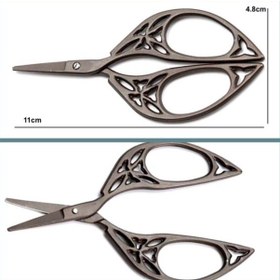 Resim Omeniv Antika Vintage Tasarım Bronz Ton Viktoryen Makas 