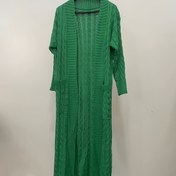 Resim Kadınlar İçin Şık Uzun Kazak Kaban - Resmi ve Günlük Kullanım, Yan Cepli Makinede Yıkanabilir Kışlık Dış Giyim - Ofis'ten Partiye Zarif Kıyafetler 