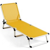 Resim Reyo Katlanır Ve Taşınır Şezlong Melon Sarı - Turuncu 