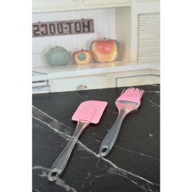Resim Akcakese Slikon Yumurta Fırçası ve Spatula 2'li Set 