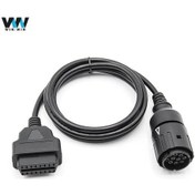 Resim Yüksek Kaliteli Obd Kablosu Icom D Kablosu Icom-d Motosikletler Motobikes Teşhis Kablosu Bmw 10pin To 16 Pin Obdıı 10 Pin Uzatma 