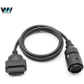 Resim Yüksek Kaliteli Obd Kablosu Icom D Kablosu Icom-d Motosikletler Motobikes Teşhis Kablosu Bmw 10pin To 16 Pin Obdıı 10 Pin Uzatma 