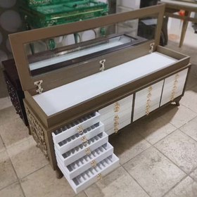 Resim 20 Çekmeceli VIP Tesbih ve Takı Dolabı | Cam Kapaklı Koleksiyon - Ürünümüz mobilya ürünü olduğu için otobüs ile gönderilmektedir / tr 