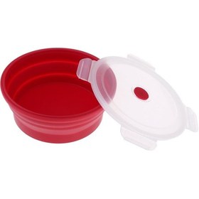 Resim Dolıty Katlanabilir Silikon Kamp Kasesi, Gıda Sınıfı Ve Bpa 400ml-kırmızı Kırmızı 