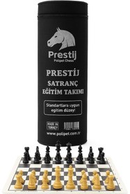 Resim Braventa Collection Prestij Rulo Satranç Takımı | Eğitim Satranç Seti Katlanabilir Biala Derisi Rulo | Plastik Taşlı | T 