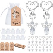 Resim 90 adet Simüle Edilmiş Elmas Kelebek Anahtarlık, 30 anahtarlık, 30 organza poşeti, 30 teşekkür kartı içerir, Bautizma hediyeleri, Gelin hediyeleri, Yıldönümü hediyeleri, İlk Komünyon hediyeleri, Tatil Partisi hediyeleri için uygun 