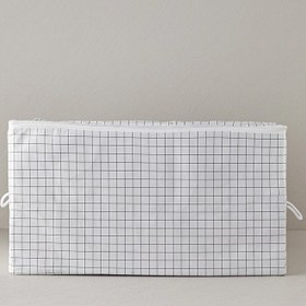 Resim English Home Striped Hurç 74x46x46 cm Beyaz 