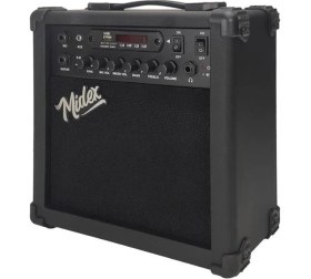 Resim AyrStore MGA-25BK Elektro Gitar Amfisi 25 Watt USB Bluetooth Şarjlı 2 Girişli 