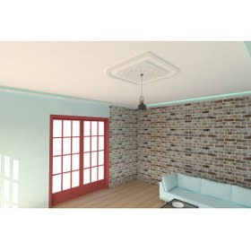 Resim MOTİFPİYER Motifpiyer Lamba Tavan Göbeği 135-kare-dik-oval-dis-citali 