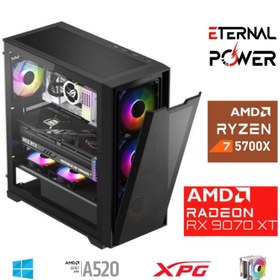 Resim ETERNAL POWER RYZEN 7 5700X 32G DDR4 1TB M.2 RX9070XT A520 M750W 