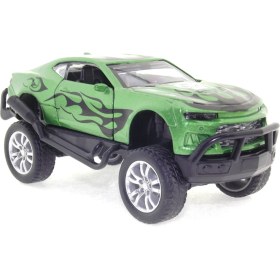 Resim Die Cast Çek Bırak Yeşil Arazi Aracı 