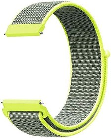 Resim Microsonic Xiaomi Amazfit Pace için Hasırlı Kordon Woven Sport Loop Sarı [Pace ile Uyumlu Kordon - Sarı] 