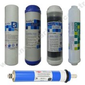 Resim 10 Inç Housingli Su Arıtma Cihazları Için 5 Li Filtre Takımı 