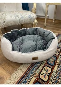 Resim Kaymaz Altlık İle Donatılmış Yıkanabilir Peluş Yatak, 50 X 40 Cm Boyutunda Açik Mavi 