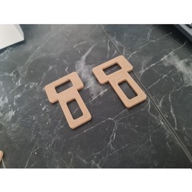 Resim 2 Adet Hafif Ahşap Pla Malzeme Kemer Tokası Kedi Köpek Bağlamaya 
