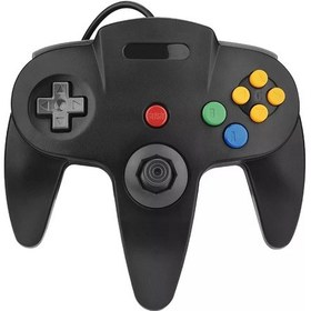 Resim Black-n64 Usb Kablolu Gamepad N64 Denetleyici Gamepad Joystick Klasik 64 Konsol Retro Oyunları Windows Pc/mac Dizüstü Bilgisayar İçin 