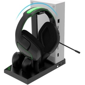 Resim Beboncool XBX013 Oyun Hazneli Kulaklık Tutucu Xbox Series x Joystick Pil Şarj Soğutucu Stand 