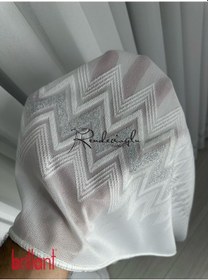 Resim Tül Pertül Perde Brillant Marka Örme Kumaş Yapısı İle Beta Desende Brillant Marka Bambu Zemin Albert Desen Ekru 