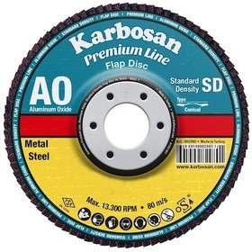 Resim Karbosan 982985 Alüminyum Oksit Flap Disk 115 MM 80 Kum 10 Adet 