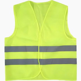 Resim ACR Giyim Tekstil Forma Baskı 10'lu Reflektörlü Motosiklet Scooter Sarı İkaz Yeleği – Gece Görünürlüğü Artırıcı Güvenlik Yeleği 