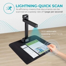 Resim Iriscan Irıscan Masa Pro. Kitap Tarayıcı Led, Ocr Belge Tarayıcı 21MP Kamera Görüntüleyici -V6PRO: Pdf Düzenleyici, Taşınabilir Tarayıcı, Kitap Tarayıcı, Aı Düzleştirme Otomatik Tarama Parmak Gizleme 