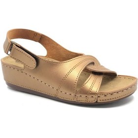 Resim Aryan D.r Tavsiyeli Ortapedik Kadın Sandalet Bakır 