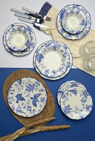 Resim Tabak Evi Stoneware Flower Yemek Takımı 6 Kişilik 24 Parça 