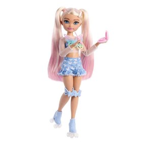 Resim Barbie Dream Besties Paten Partisi Malibu Bebek ve Aksesuarları JFX96 