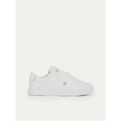 Resim Tommy Hilfiger Kadın Essential Chic Court Sneaker Beyaz Çok Renkli 