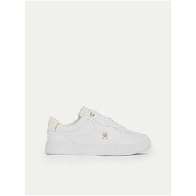 Resim Tommy Hilfiger Kadın Essential Chic Court Sneaker Beyaz Çok Renkli 