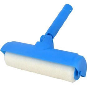 Resim 25.4 cm Ayarlanabilir Başlıklı Tavan ve Duvar Boyama Rulosu - Sıçramaz, Dayanıklı Plastik Rulo, Kapsama İçin Kalkan Tasarımı ile Doğru Kapsama, Ev Dekorasyonu İçin Kolay Uygulama, Boyama Araçları, Şık Görünüm, Verimli Fırça Tasarımı 