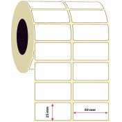 Resim İşimiz Etiket 25X50MM Iklili Silver Mat Etiket | 6 Rulo | 3000 Sarım | 