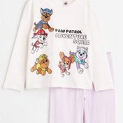 Resim MİNİKO KİDS Unisex Paw Petrol Bisiklet Yaka Çocuk Pijama Takımı 